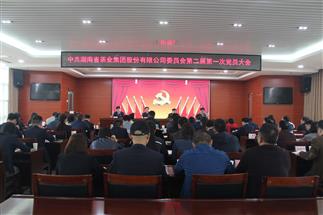 中共湖南省茶業(yè)集團(tuán)股份有限公司黨委換屆選舉大會勝利召開
